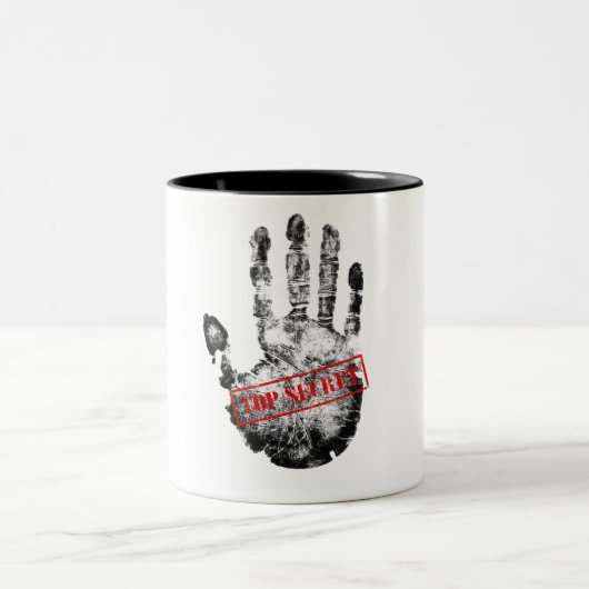 Tasse 2 Couleurs Top Secret Mug. (Centre)