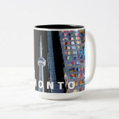 Tasse 2 Couleurs Toronto, Canada en graffiti (Devant droit)