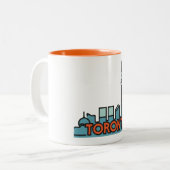 Tasse 2 Couleurs Toronto Canada Skyline (Devant gauche)