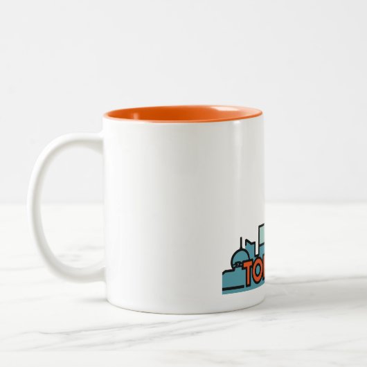 Tasse 2 Couleurs Toronto Canada Skyline (Gauche)