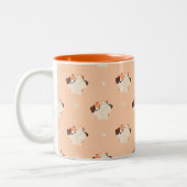 Tasse 2 Couleurs Tortie Cat Couple Muple (Gauche)