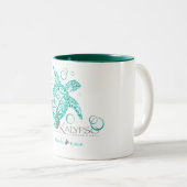 Tasse 2 Couleurs Tortue de mer de Kalypso (Devant droit)