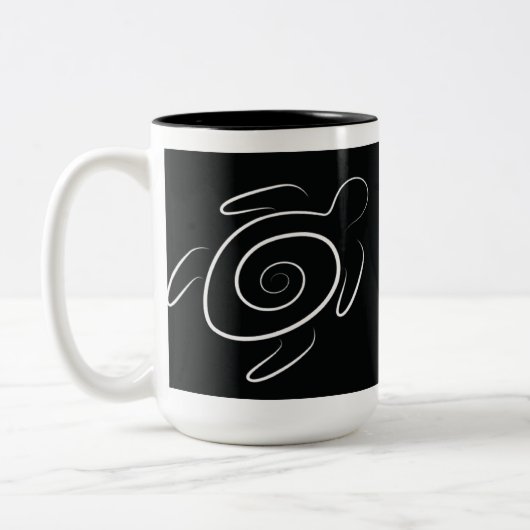 Tasse 2 Couleurs Tortue de mer verte d'Hawaï (Gauche)