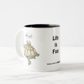 Tasse 2 Couleurs Tortue et escargot.  Whee ! (Devant gauche)