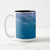 Tasse 2 Couleurs Tortue mouchetée de la mer verte hawaïenne (Gauche)