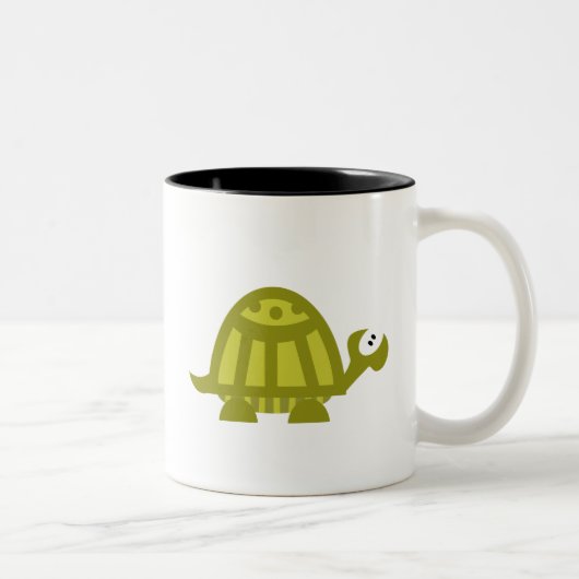 Tasse 2 Couleurs Tortue verte (Droit)