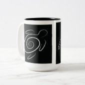 Tasse 2 Couleurs Tortue verte d'Hawaii (Devant gauche)