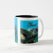 Tasse 2 Couleurs Tortue verte d'Hawaii (Devant droit)