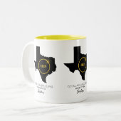Tasse 2 Couleurs Total Solar Eclipse 2024 Nom personnalisé, City Te (Devant gauche)