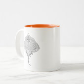 Tasse 2 Couleurs Totem inspiré de pastenague (Devant gauche)