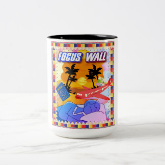Tasse 2 Couleurs Touche de contour du mur