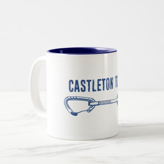 Tasse 2 Couleurs Tour Castleton Escalade Quickdraw (Devant gauche)