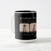 Tasse 2 Couleurs Tour de Nikola Tesla (Devant gauche)