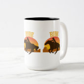 Tasse 2 Couleurs Tour du coucher du soleil (Devant droit)