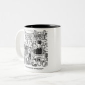 Tasse 2 Couleurs Tour du monde marin - Drôle (Devant gauche)