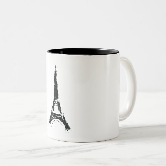 Tasse 2 Couleurs Tour Eiffel (Devant droit)