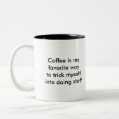 Tasse 2 Couleurs Tour vous-même avec du café (Gauche)