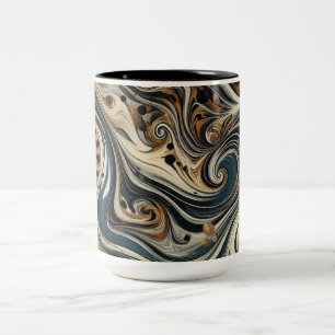 Tasse 2 Couleurs Tourbillon Imprimé Léopard Abstrait