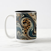 Tasse 2 Couleurs Tourbillon Imprimé Léopard Abstrait (Gauche)