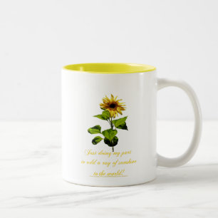 Tasse 2 Couleurs Tournesol dans le ciel bleu