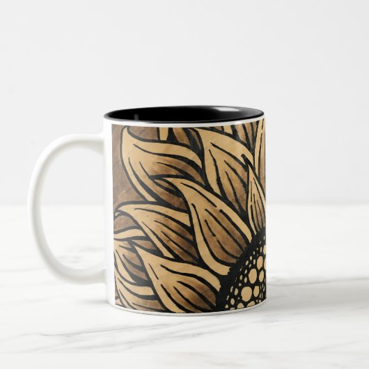 Tasse 2 Couleurs Tournesol peint (Gauche)