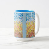 Tasse 2 Couleurs Tournesol Radiant Bloom (Devant droit)