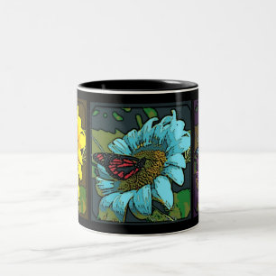 Tasse 2 Couleurs 'Tournesols peints