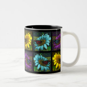 Tasse 2 Couleurs 'Tournesols peints 2'