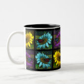 Tasse 2 Couleurs 'Tournesols peints 2' (Gauche)