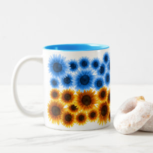 Tasse 2 Couleurs Tournesols pour l'Ukraine