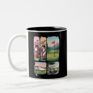 Tasse 2 Couleurs Tournoi de saison amateur de golf drôle amateur de