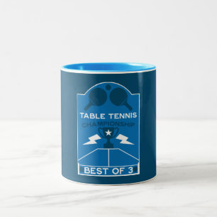 Tasse 2 Couleurs Tournoi de tennis de table