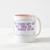 Tasse 2 Couleurs Tours de chat (Devant droit)