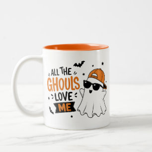 Tasse 2 Couleurs Tous les goules m'aiment – Drôle de fantôme d'Hall