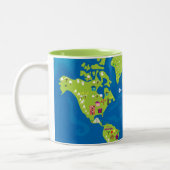 Tasse 2 Couleurs Tout autour du monde (Gauche)