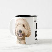 Tasse 2 Couleurs Tout ce qui m'intéresse, c'est...Labradoodle (Devant gauche)
