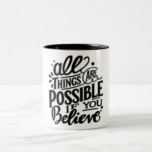 Tasse 2 Couleurs Tout Est Possible, Auto-Motivation