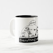 Tasse 2 Couleurs Tout est relatif (Devant gauche)