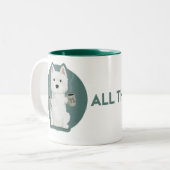 Tasse 2 Couleurs Tout le café [Westie] (Devant gauche)