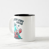 Tasse 2 Couleurs Tout le monde aime le homard - enlèvement (Devant gauche)