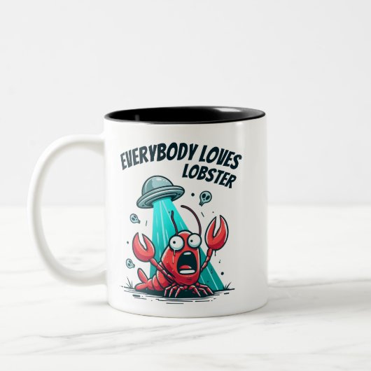 Tasse 2 Couleurs Tout le monde aime le homard - enlèvement (Gauche)