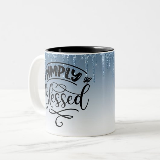 Tasse 2 Couleurs Tout simplement béni (Devant gauche)