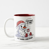 Tout Va Bien En Pleine Fusion Bonhomme de Neige