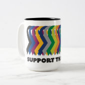 Tasse 2 Couleurs Toute la sensibilisation au cancer (Devant gauche)