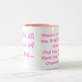 Tasse 2 Couleurs Toutes sortes de thé (Centre)