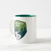 Tasse 2 Couleurs Trail Foothills Caroline du Nord Caroline du Sud (Devant gauche)