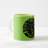 Tasse 2 Couleurs Trail Running Irlande (Devant gauche)