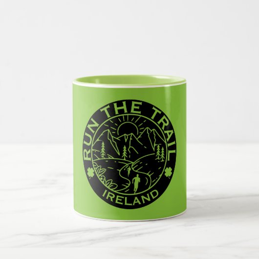 Tasse 2 Couleurs Trail Running Irlande (Centre)