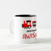 Tasse 2 Couleurs Train de but - destination : impressionnant - (Devant gauche)