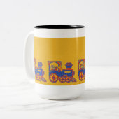 Tasse 2 Couleurs Train père Noël (Devant gauche)